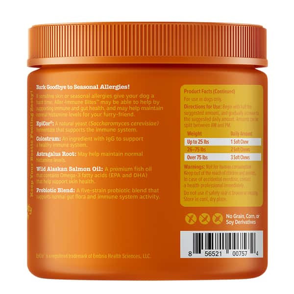 Zesty Paws 抗敏免疫咀嚼軟粒 羊肉味 ALLER-IMMUNE BITESLAMB 90CT JAR (003266) (圖片3)