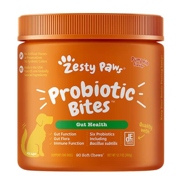 Zesty Paws 益生菌咀嚼軟粒 南瓜味 PROBIOTIC BITES PUMPKIN 90CT JAR (003271) (圖片1)