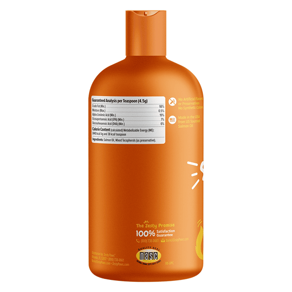Zesty Zesty Paws 野生阿拉斯加三文魚油 WILD ALASKAN SALMON OILPUMP 8OZ 背面圖