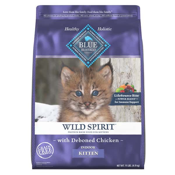 BLUE BLUE BUFFALO 貓糧 幼貓室內貓 雞肉配方 11lb 11lb  正面圖
