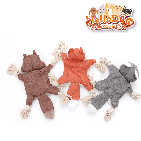 HelloDOG HelloDOG 玩具嚴選 狗狗拉扯毛絨動物朋友 1件 特寫圖