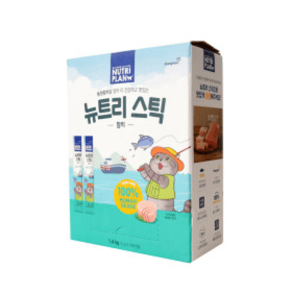 Nutriplan 貓肉泥 營養企劃 韓國肉泥餐包 吞拿魚 14g 100本 (64794) (FK CIAO) - 限時優惠 (圖片1)