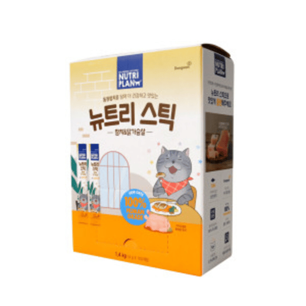 Nutriplan 貓肉泥 營養企劃 韓國肉泥餐包 雞肉及吞拿魚 14g 100本 (64795) (FK CIAO) - 限時優惠 (圖片1)