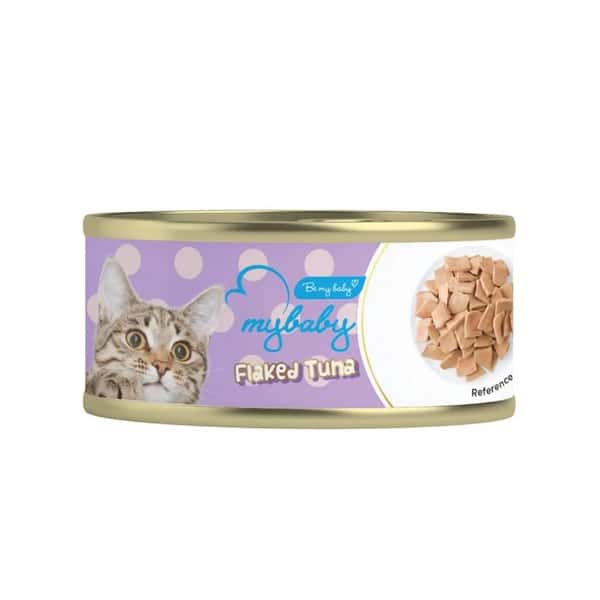 My My baby 貓罐頭 吞拿魚塊 Flaked Tuna 85g 85g  正面圖