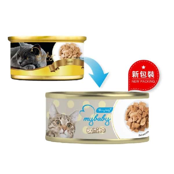 My My baby 貓罐頭 鰹魚塊 Bonito 85g 85g 正面圖