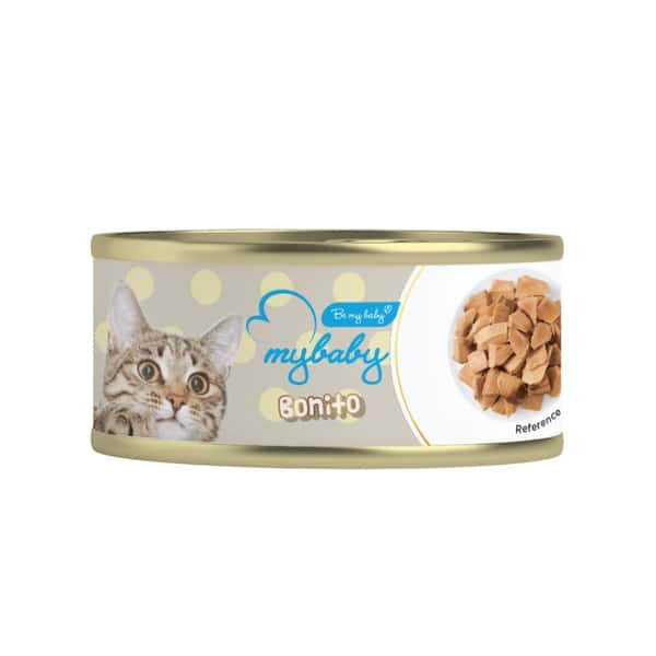My My baby 貓罐頭 鰹魚塊 Bonito 85g 85g 正面圖