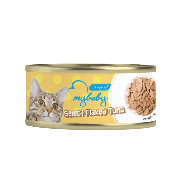 My baby 貓罐頭 精選吞拿魚塊 Select Flaked Tuna 85g (黃色) (90401388B) (圖片1)
