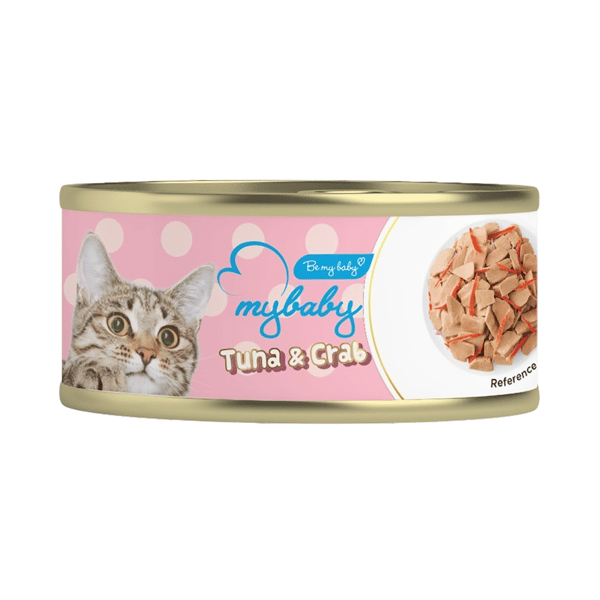 My baby 貓罐頭 吞拿魚及蟹柳 Tuna with Crab 85g (橙) (90401382B) (圖片1)
