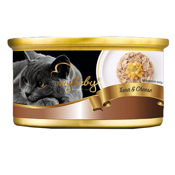 My baby 貓罐頭 吞拿魚及芝士 Tuna with Cheese 85g (深啡) (90401400B) (圖片1)