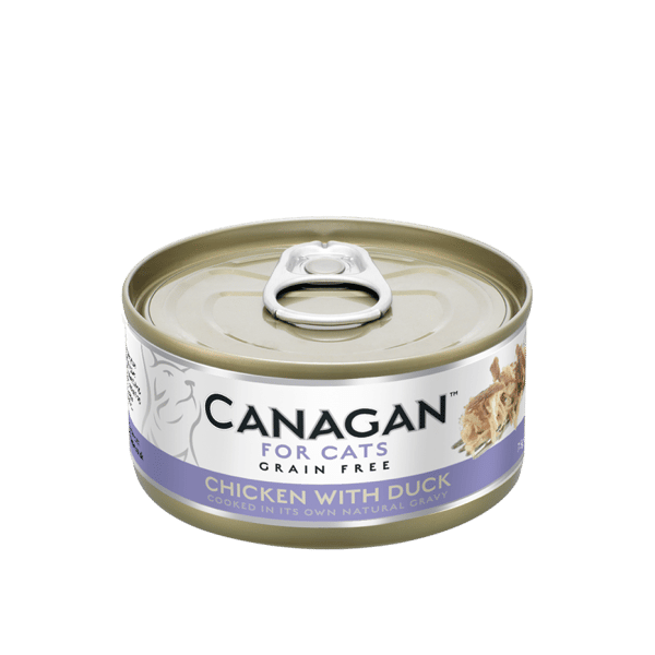 CANAGAN原之選 CANAGAN原之選 貓罐頭 無穀物貓罐頭 雞肉及鴨肉 75g 75g  正面圖