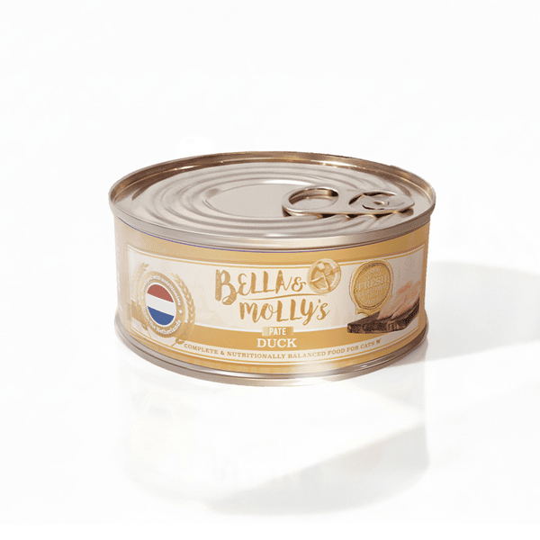 Bella & Molly's 荷蘭罐 貓罐頭 AAFCO 主食罐 低敏配方 鴨肉肉醬 80g (圖片1)