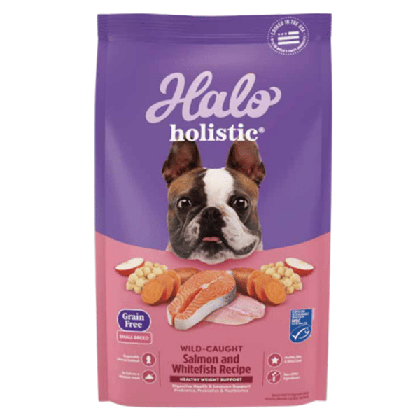 HALO 狗糧 小型犬成犬無穀糧 野生三文魚及白魚配方 10lb (37022) (新包裝) (圖片1)