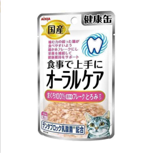 AIXIA AIXIA 愛喜雅 貓濕糧 健康缶口腔護理系列 吞拿魚 40g 40g 正面圖