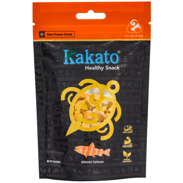 Kakato 卡格 貓狗零食 凍乾純肉小食 大西洋三文魚 15g (SK0954EIN) (圖片1)