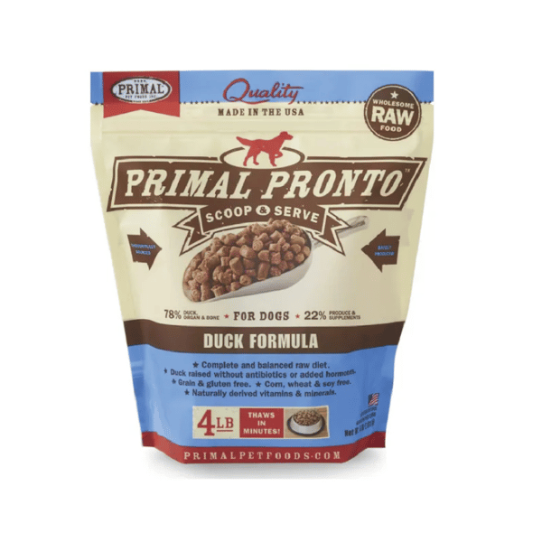 Primal 狗糧 急凍鮮肉粒系列 鴨肉配方 4lb (PRCDF4) (需冷藏) (圖片1)