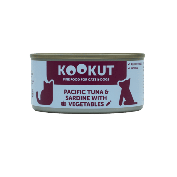 KOOKUT 貓狗罐頭 100% 天然 太平洋吞拿魚沙甸魚蔬菜 150g (WCKUFA1017268) (貓狗共用) (圖片1)