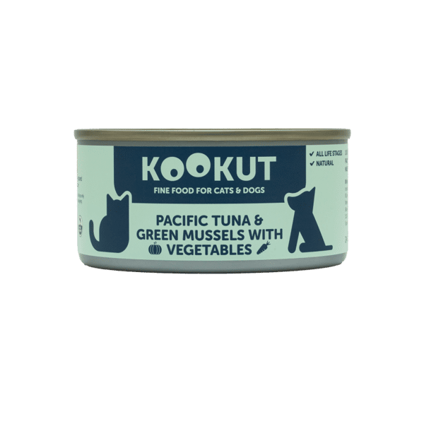 KOOKUT 貓狗罐頭 100% 天然 太平洋吞拿魚綠唇青口蔬菜 150g (WCKUFA1017282) (貓狗共用) (圖片1)
