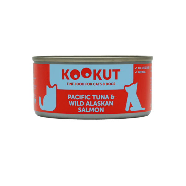 KOOKUT 貓狗罐頭 100% 天然 太平洋吞拿魚及阿拉斯加三文魚 150g (WCKUFA1017312) (貓狗共用) (圖片1)
