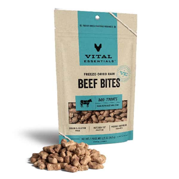 VITAL VITAL ESSENTIALS 凍乾狗小食 牛肉粒 2.5oz 5oz 正面圖