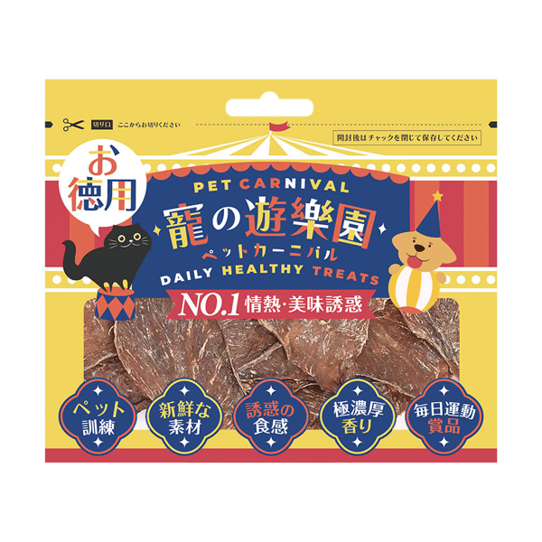 寵之遊樂園 寵之遊樂園 風乾狗零食 純鴨肉切片 60g 60g 正面圖