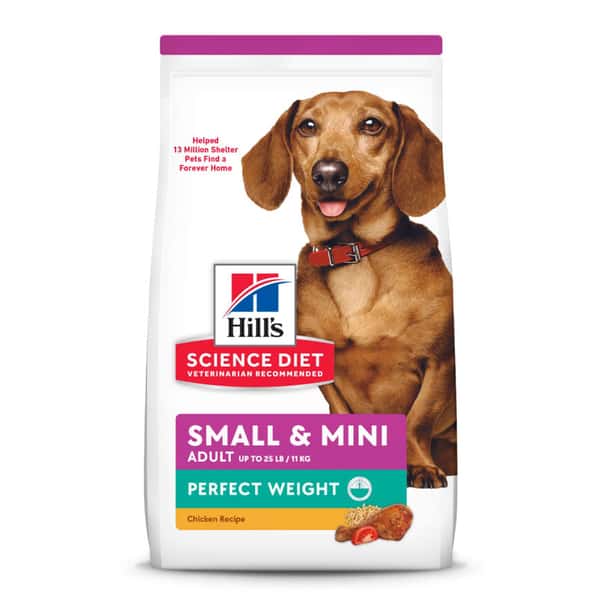 Hills Hills 狗糧 成犬 1-6 完美體態小型犬粒 12.5lb 5lb 正面圖