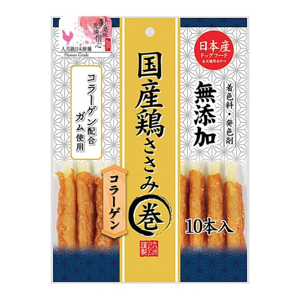 日本Q-Pet 日本Q-Pet 狗小食 愛情餐廳 雞肉骨膠元棒 10本 83g 83g 正面圖