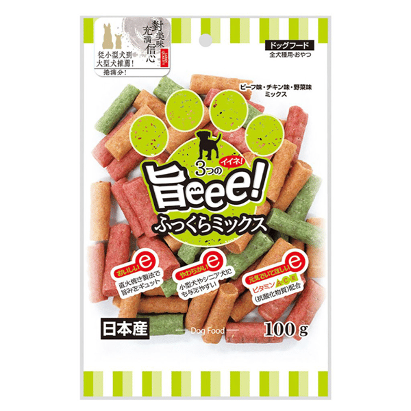 日本Q-Pet 狗小食 旨味 雜菜+肉切條 100g (KQ052) (圖片1)