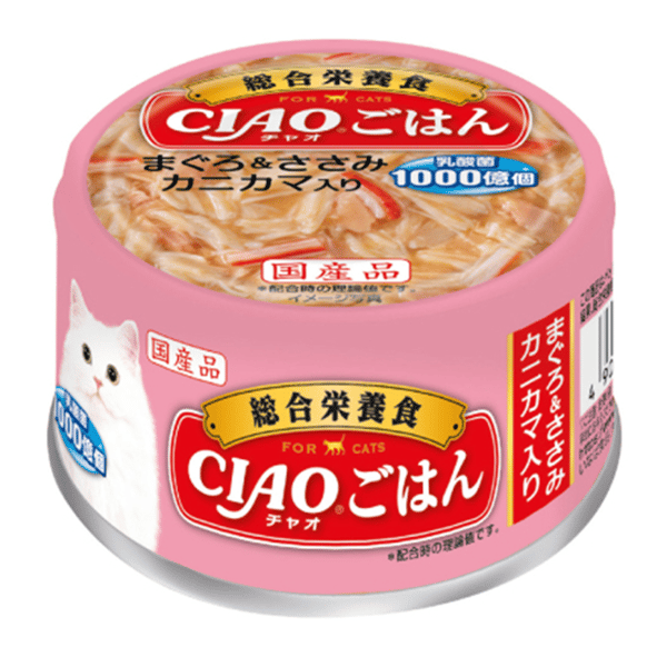 CIAO 貓罐頭 吞拿魚+雞肉 蟹肉棒 (A-254) (圖片1)