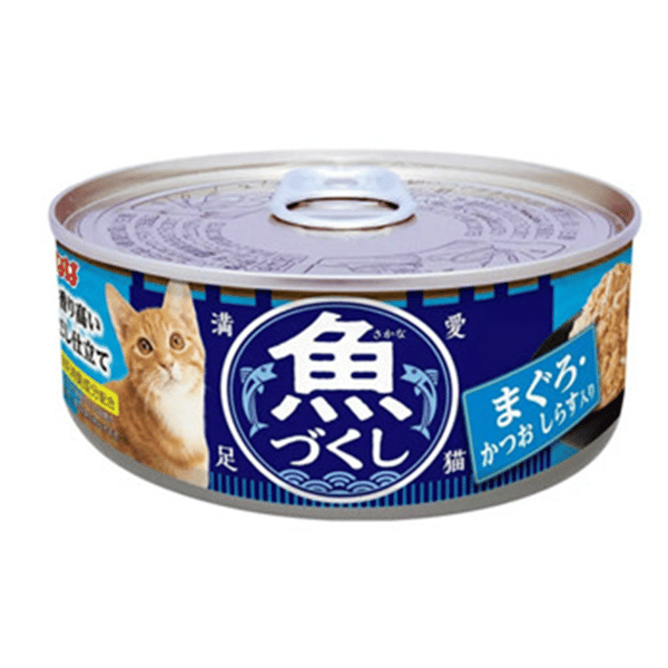 CIAO 貓罐頭 INABA 魚盛 吞拿魚+鰹魚+白飯魚 60g (IM-372)  (圖片1)