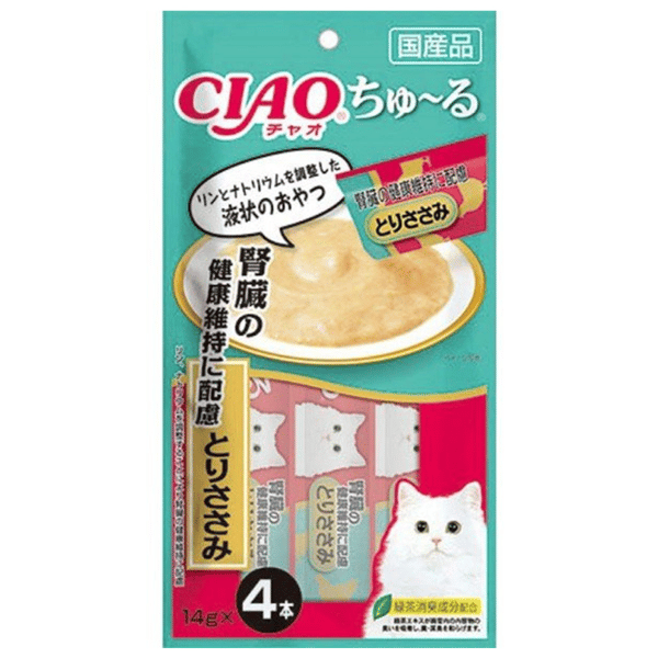 CIAO 貓零食 腎臟健康維持 雞肉醬 14g×4 (SC-175) (圖片1)