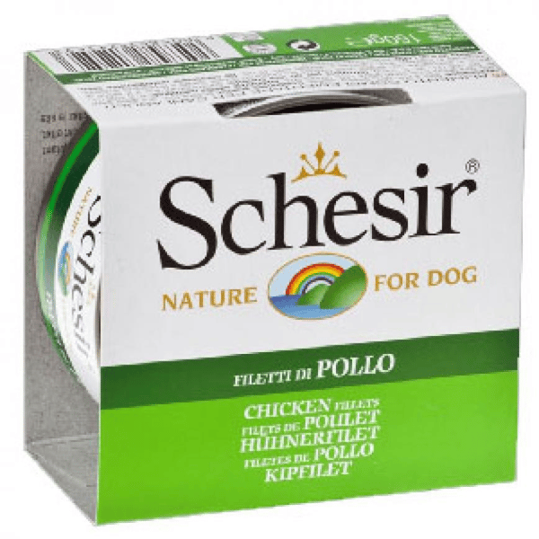 Schesir Schesir 啫喱狗罐頭 雞肉 150g 150g  正面圖