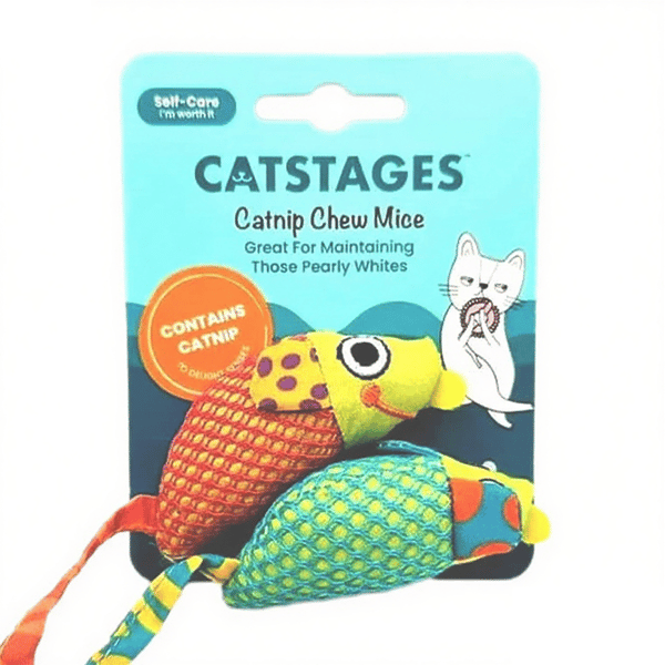 Catstages 貓草嚼嚼鼠孖裝 Catnip Chew Mice (LP327) (新舊包裝隨機發貨) (圖片3)