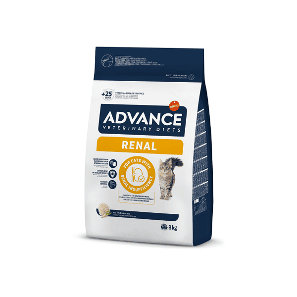 ADVANCE ADVANCE 處方糧 貓糧 腎臟專用 8kg 8kg 背面圖