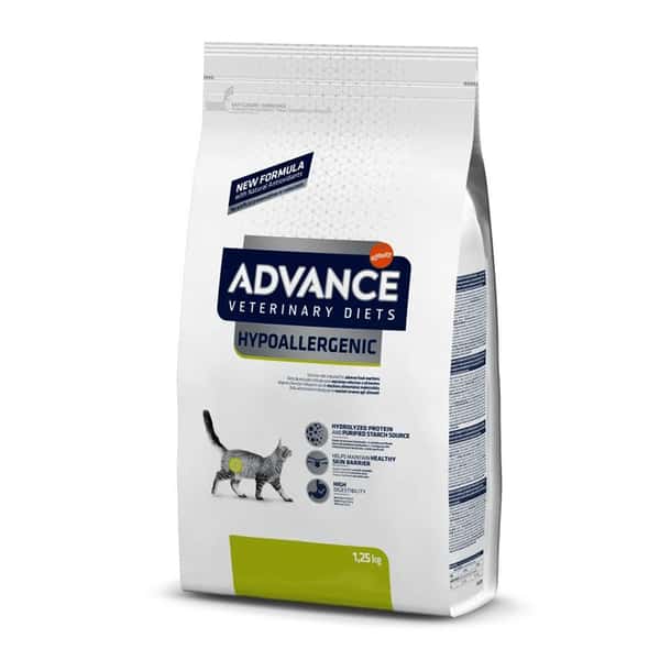 ADVANCE ADVANCE 處方糧 貓糧 低過敏源專用 1.25kg 25kg  正面圖