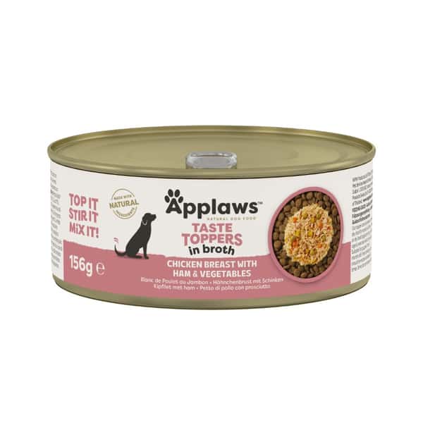 Applaws Applaws 狗罐頭 天然優質雞柳及火腿及蔬菜 Chicken Breast with Ham and Vegetables 156g 156g 正面圖