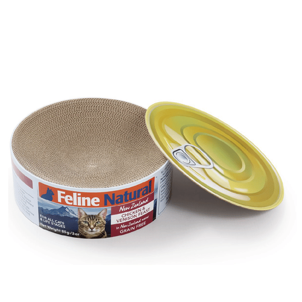 Feline Natural 貓罐頭造型 貓抓板貓窩 直徑約40cm 1個 (圖片1)