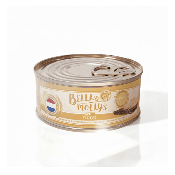 Bella & Molly's 荷蘭罐 貓罐頭 AAFCO 主食罐 低敏配方 鴨肉肉醬 156g (圖片1)