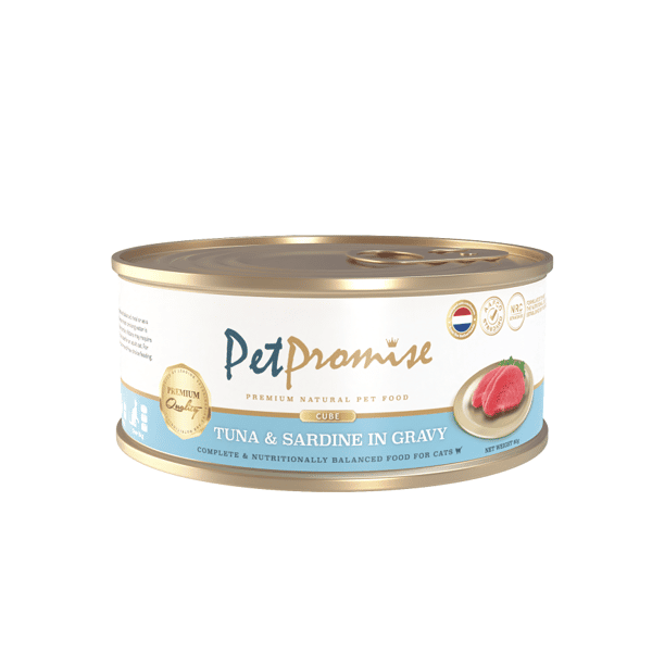 Pet Promise Premium Canned Food Complete and Balanced Tuna & Sardine In Gravy 80g (圖片3)