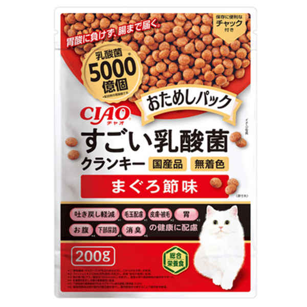 CIAO 貓糧 5000億個乳酸菌健腸配方 吞拿魚味 200g (P-307) (圖片1)