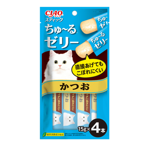 CIAO Cat Snacks Bonito Sticks 15g×4 pieces (TSC-122) (圖片1)