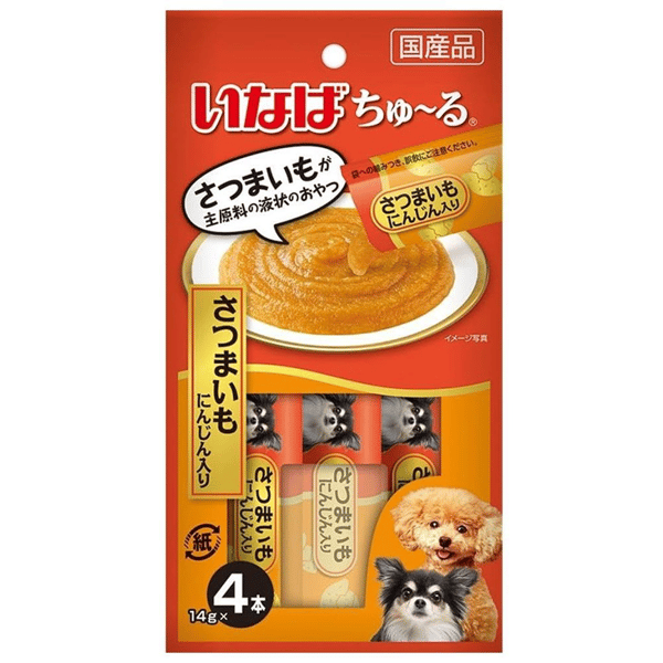 CIAO Dog Meat Puree Intestinal Health Formula Sweet Potato with Carrot 14g x 4 pieces (DS-308) (圖片1)