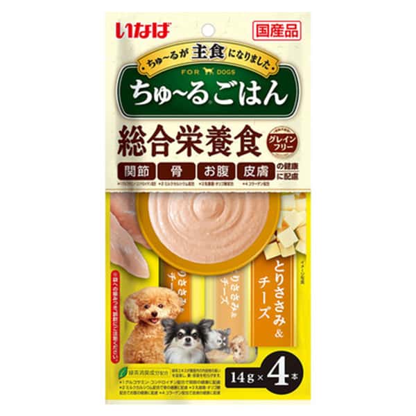 CIAO Dog Meat Puree Rice Meat Sauce Series with chicken breast and cheese 14g x 4 pieces (DS-244) (圖片1)