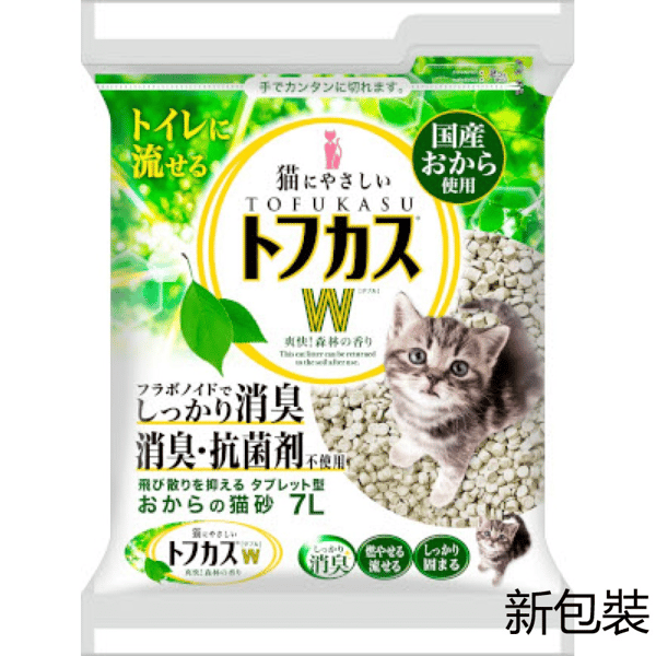 W之爽快特強除臭 豆腐貓砂 圓片型 7L (UH87) (圖片1)