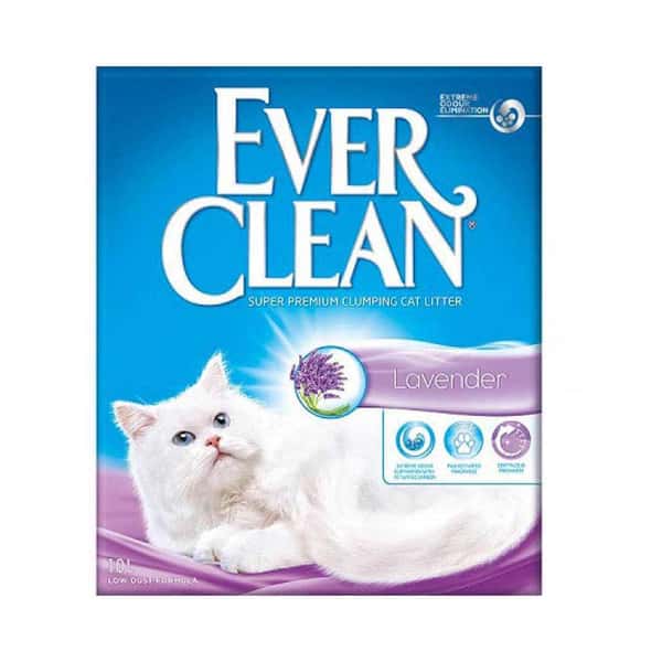 Ever Ever Clean 美國 礦物貓砂 藍鑽 特強結塊貓砂 薰衣草香 10L 10L 正面圖