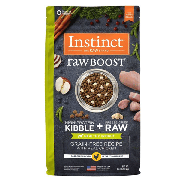 Instinct 狗糧 無穀物生肉系列 控制體重配方 雞肉 20lb (658382) (圖片1)
