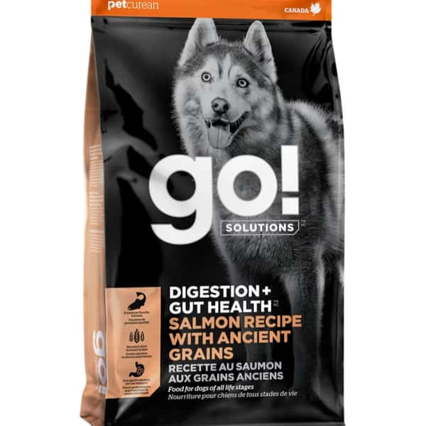 GO! GO! SOLUTIONS 狗糧 古早穀物腸胃保健系列 三文魚 22lb 22lb  正面圖