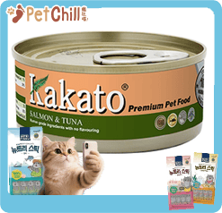 Kakato Kakato 罐頭 貓狗罐頭 三文魚及吞拿魚 170g 170g  正面圖