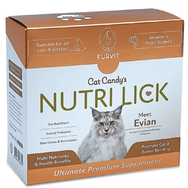 Furvit Nutri Lick 功能性唧唧醬全貓小食 大西洋三文魚 5g X 40 (圖片1)