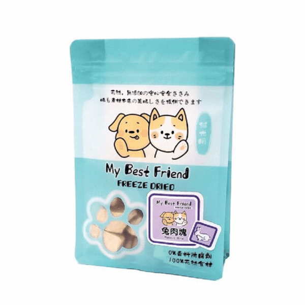 My My Best Friend 脫水貓狗小食 兔肉塊 50g 50g 正面圖