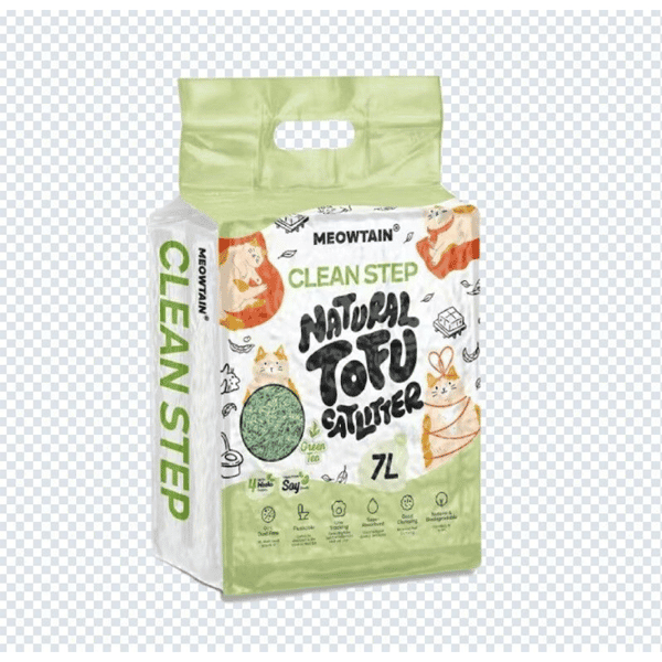 Clean Step 1.5mm天然 豆腐貓砂 綠茶味 7L (圖片1)